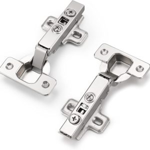 Probrico CHR093 105 Degree Soft Closing European Full Overlay Concealed Hinge with Mounting Plate,1 Pair